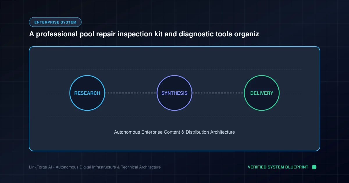 Pool repair planning tools and diagnostic equipment checklist for maintenance
